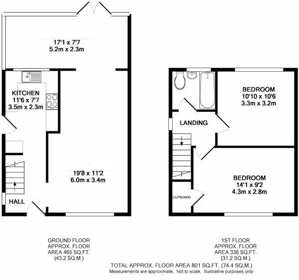 Headley Drive, New Addington, Croydon CR0, 2 bedroom semidetached