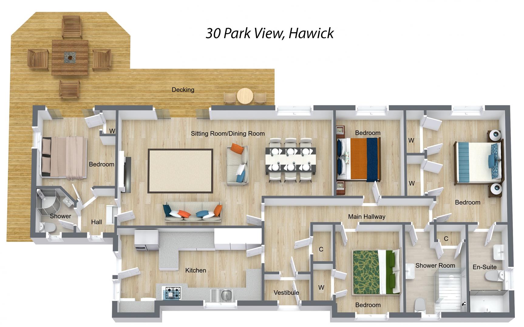 30, Park View, Hawick floorplan