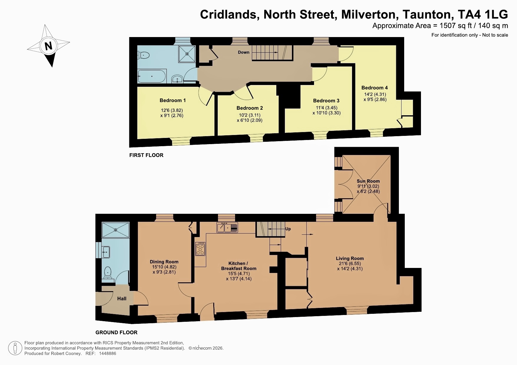 Cridlands, Milverton floorplan
