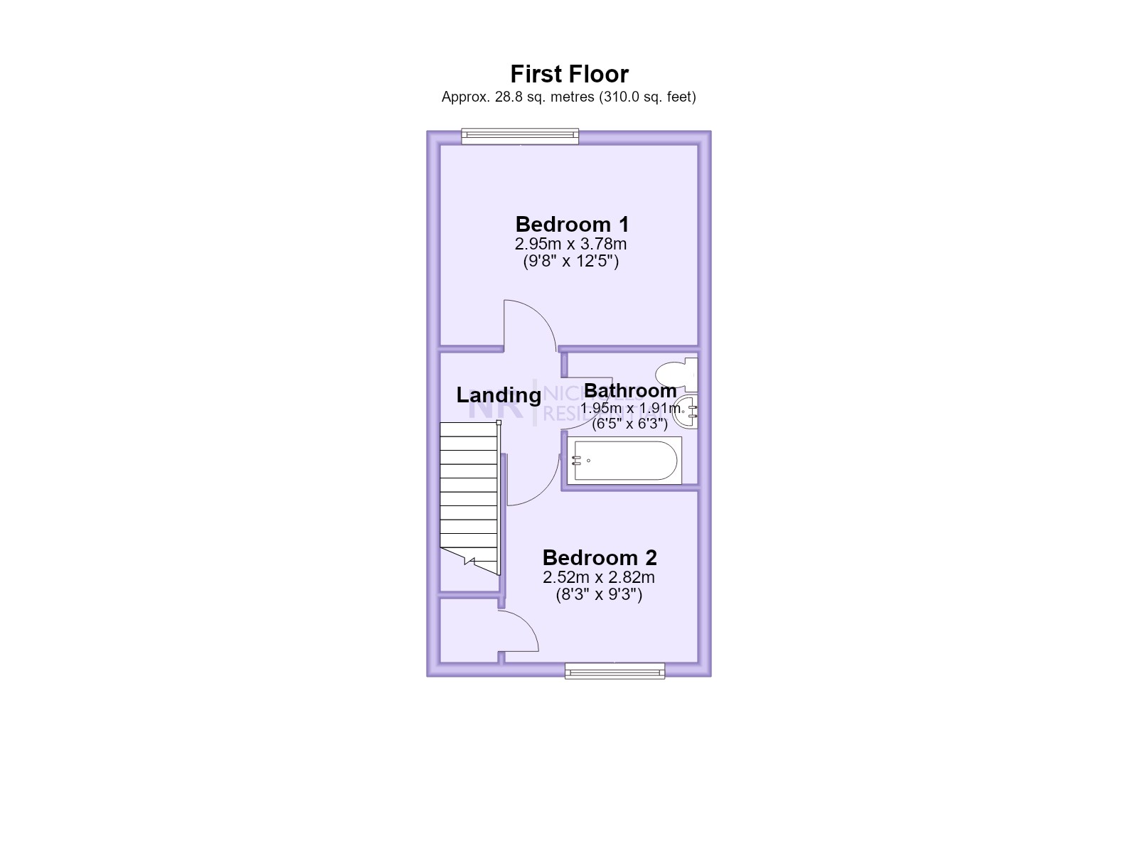 2, Andrews Close, Worcester Park floorplan