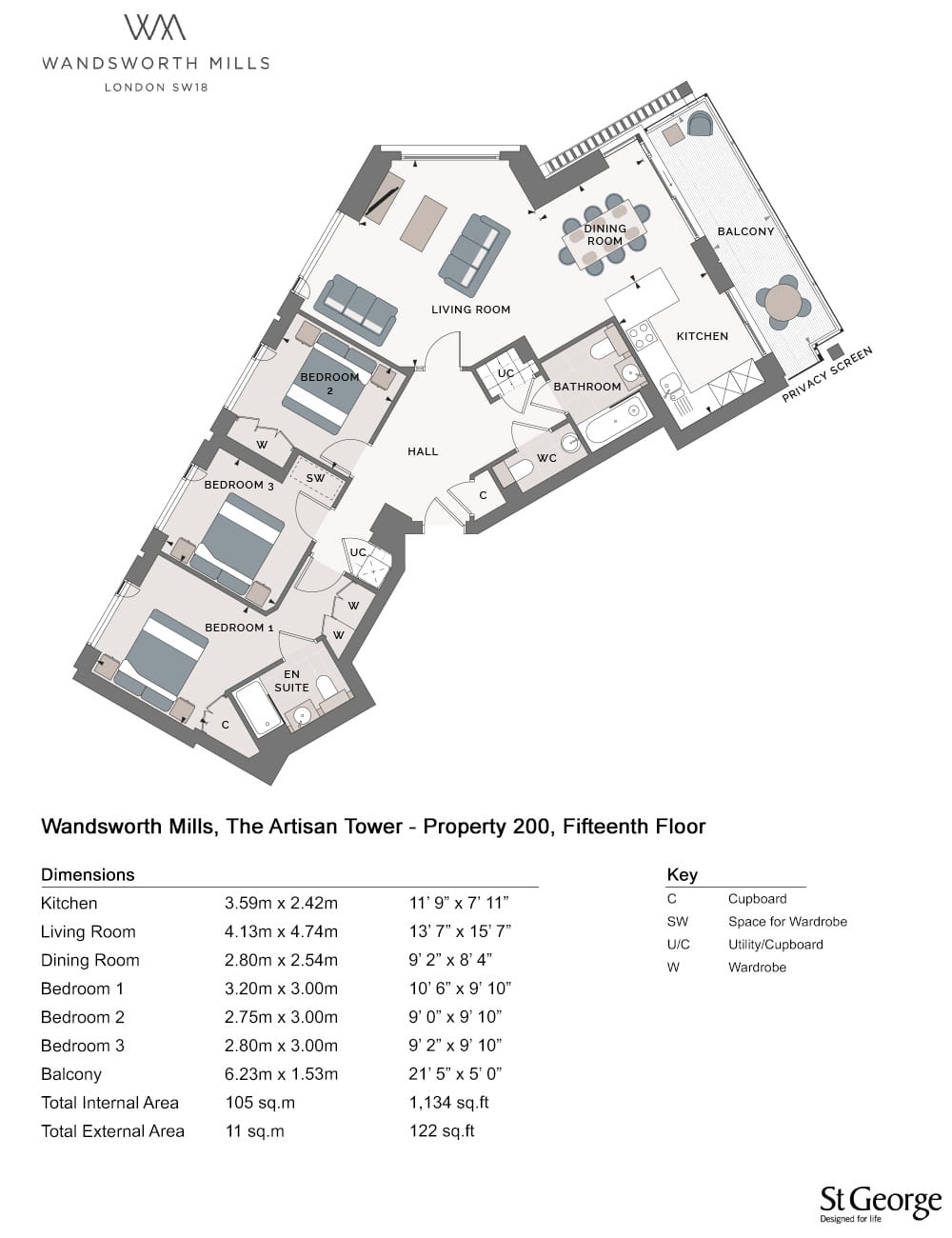 200, Wandsworth, Sw18 1th, Wandsworth floorplan