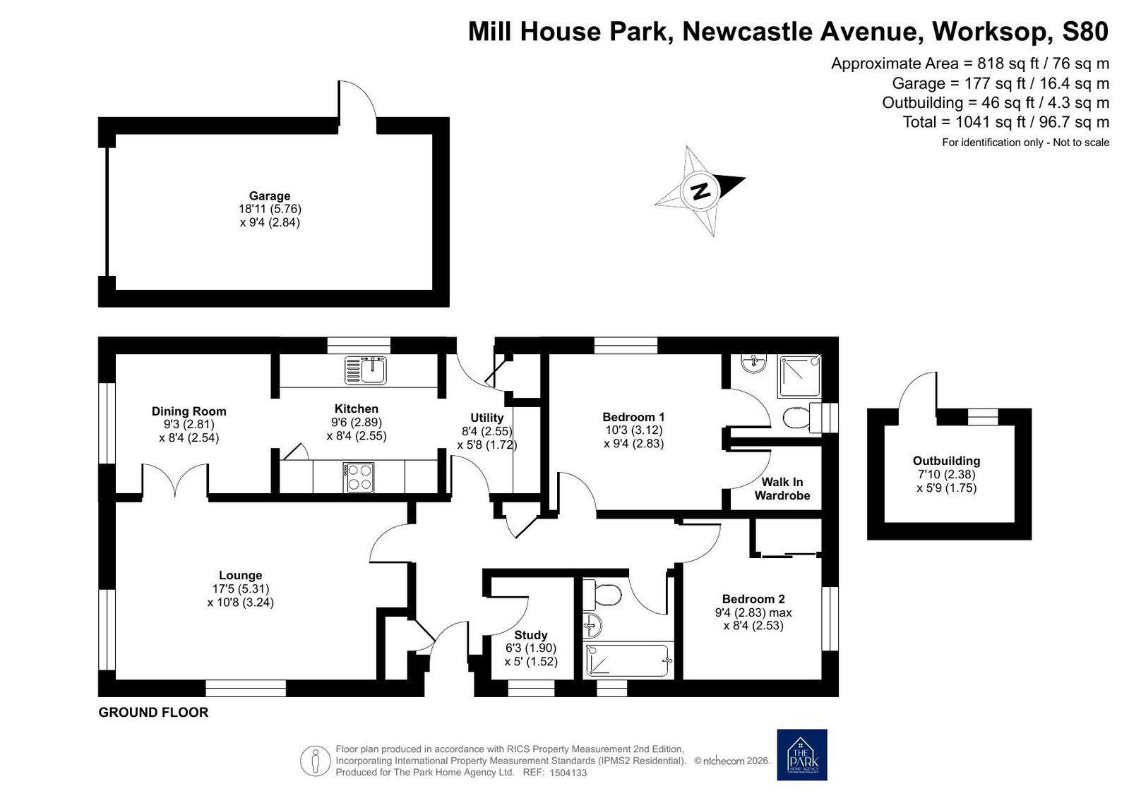 6 Mill House Park, Newcastle Avenue, Worksop floorplan