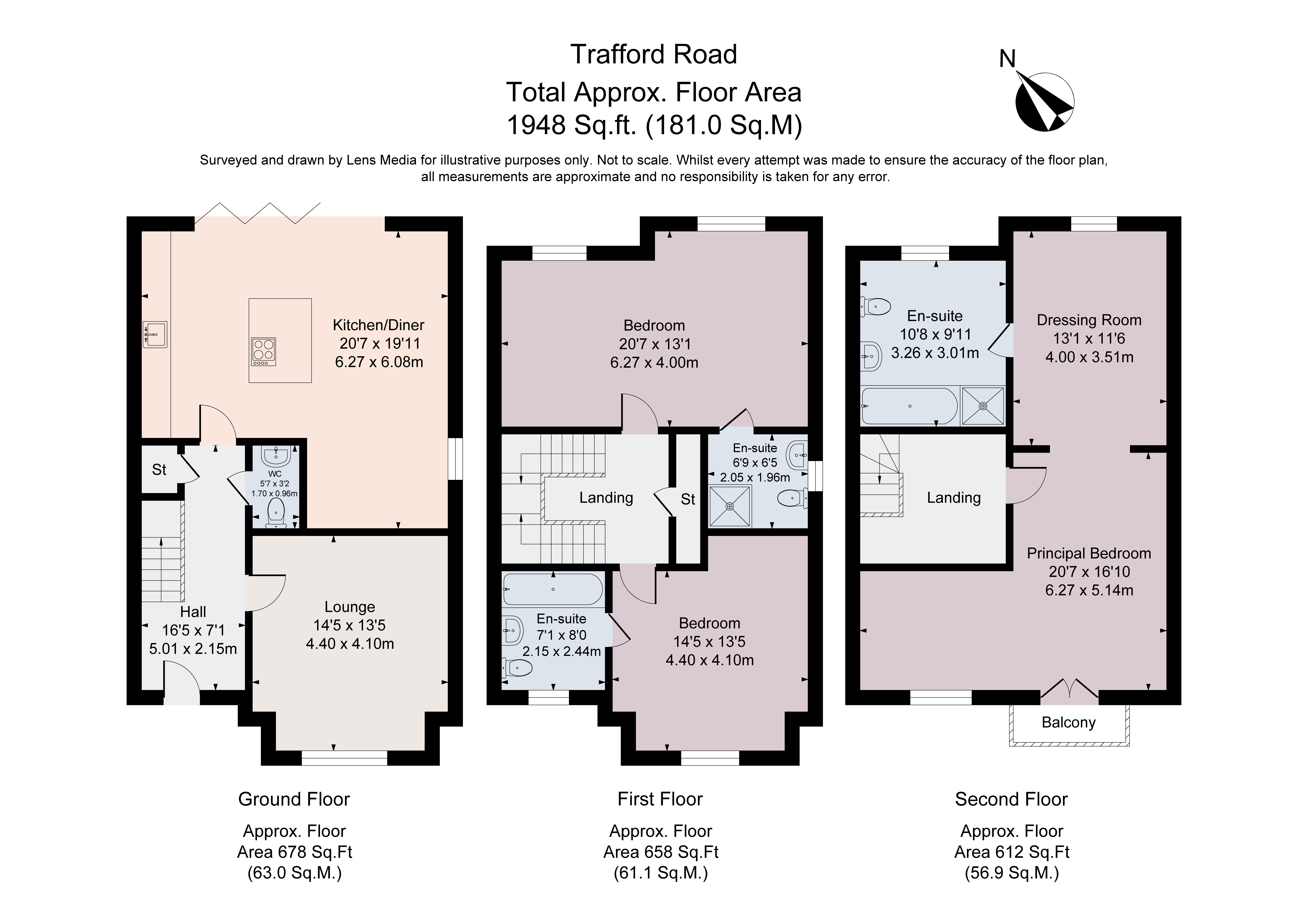 3, Trafford Road, Cheshire floorplan