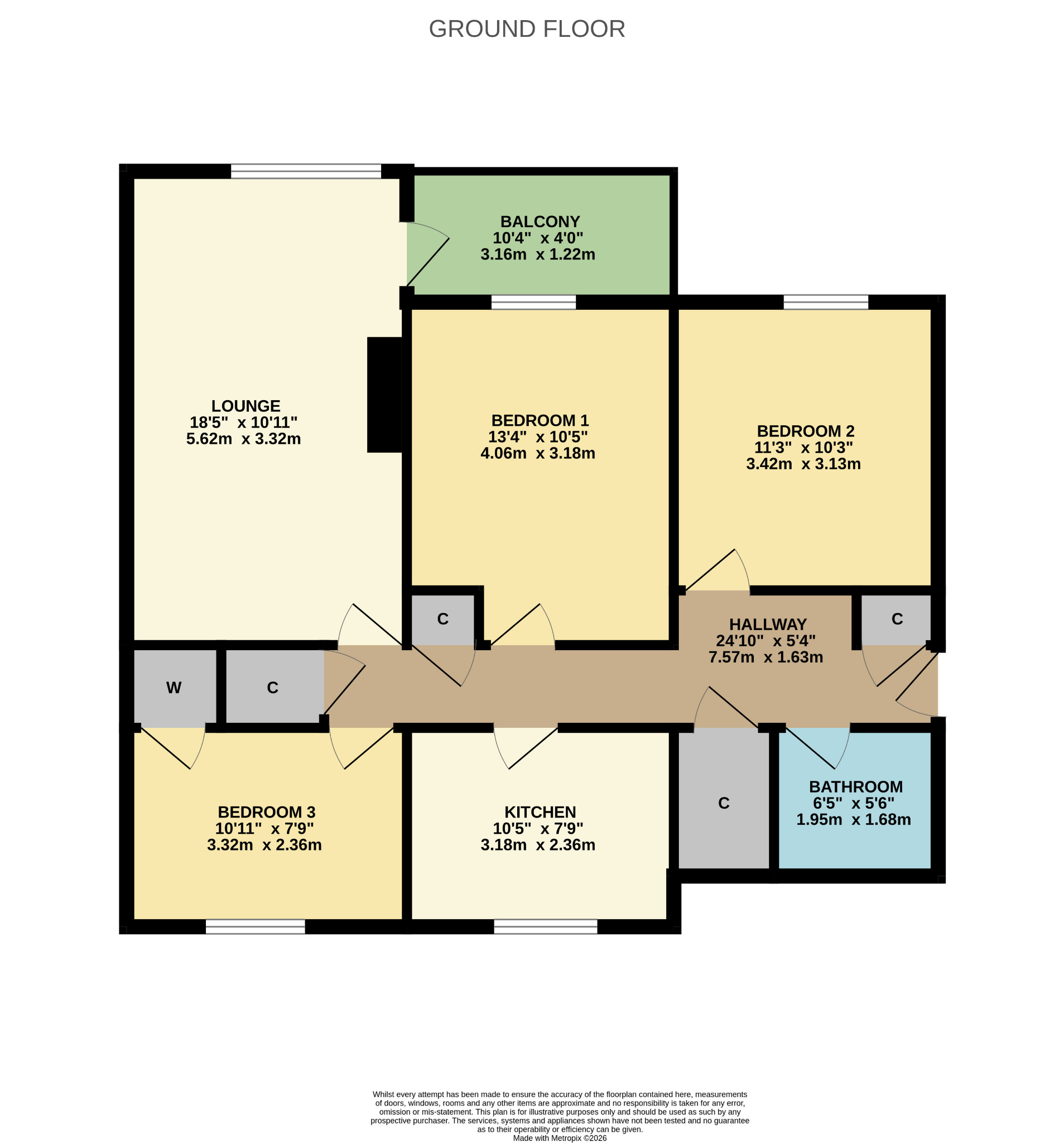 2/1 31 Coventry Drive, Dennistoun, Glasgow floorplan