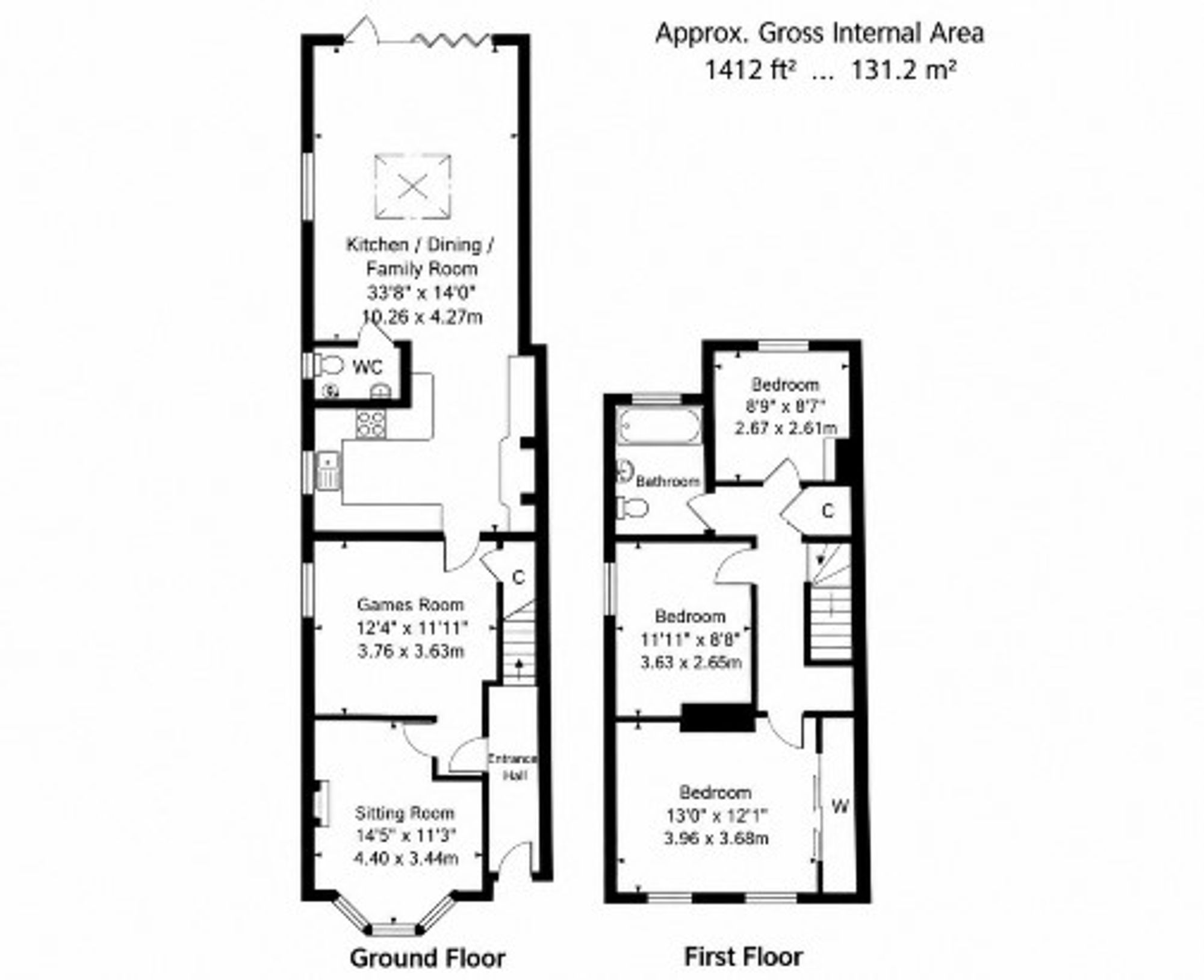3 Bridge Cottages High Street, Heathfield floorplan