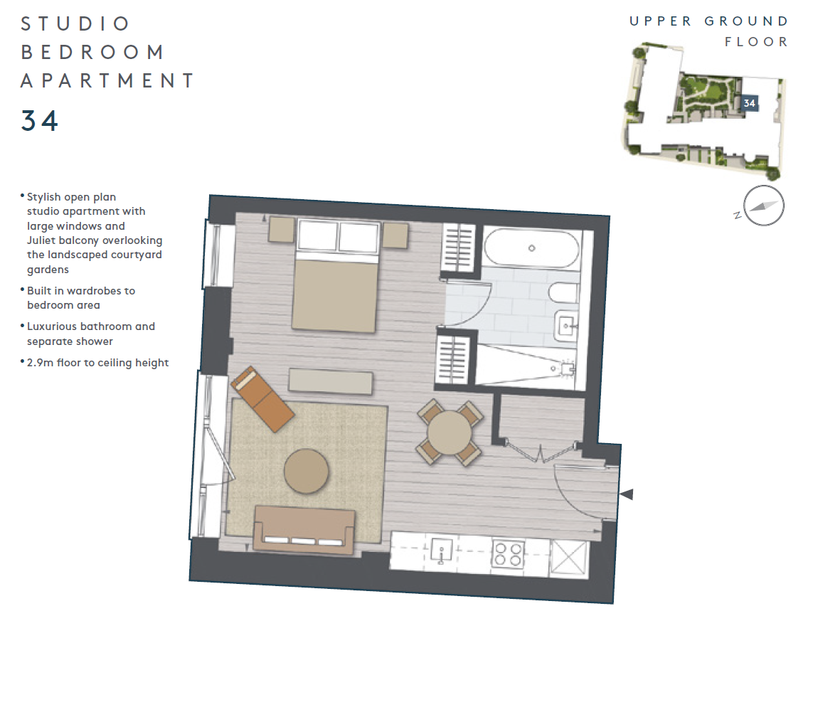 Apartment 34 Rossdale Court,, Richmond Square, Surrey floorplan