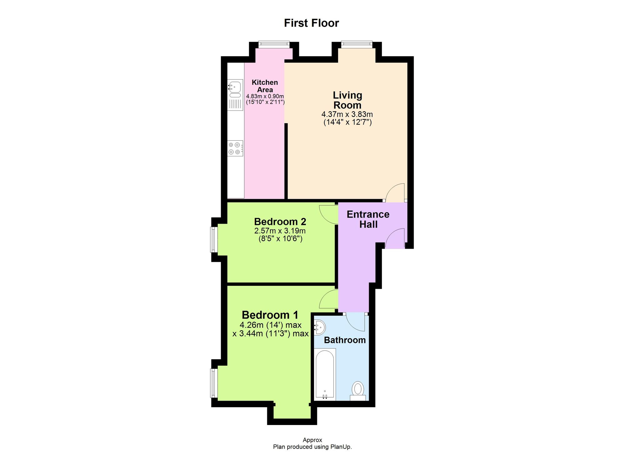 3b Regia House, Teignmouth floorplan