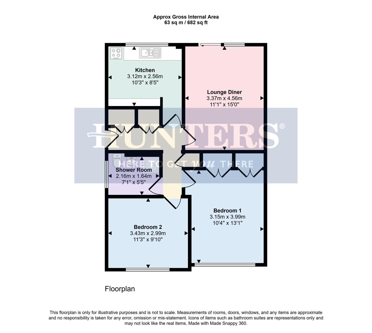 27, Harrington Road, Wigston floorplan