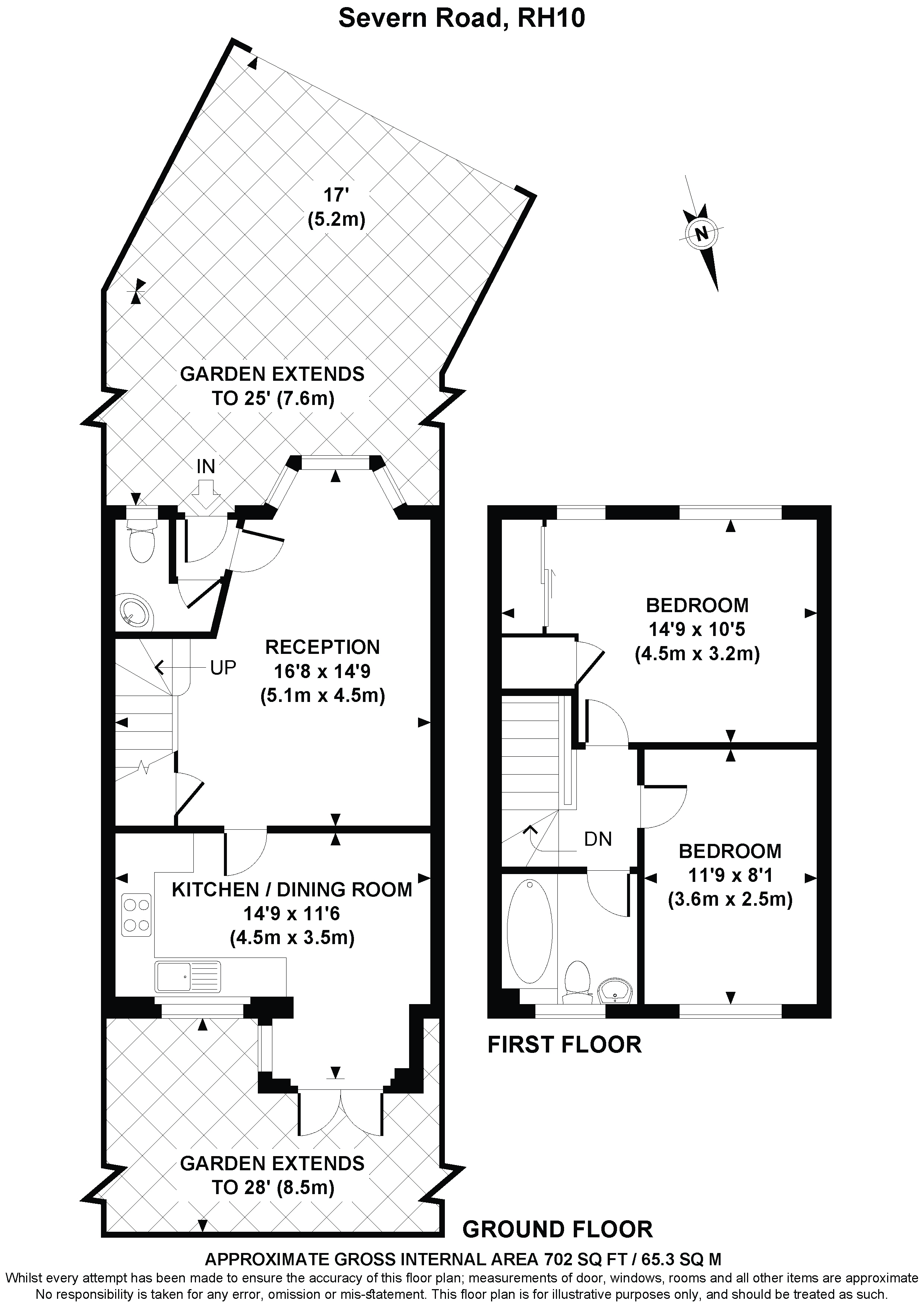 33, Severn Road, Crawley floorplan