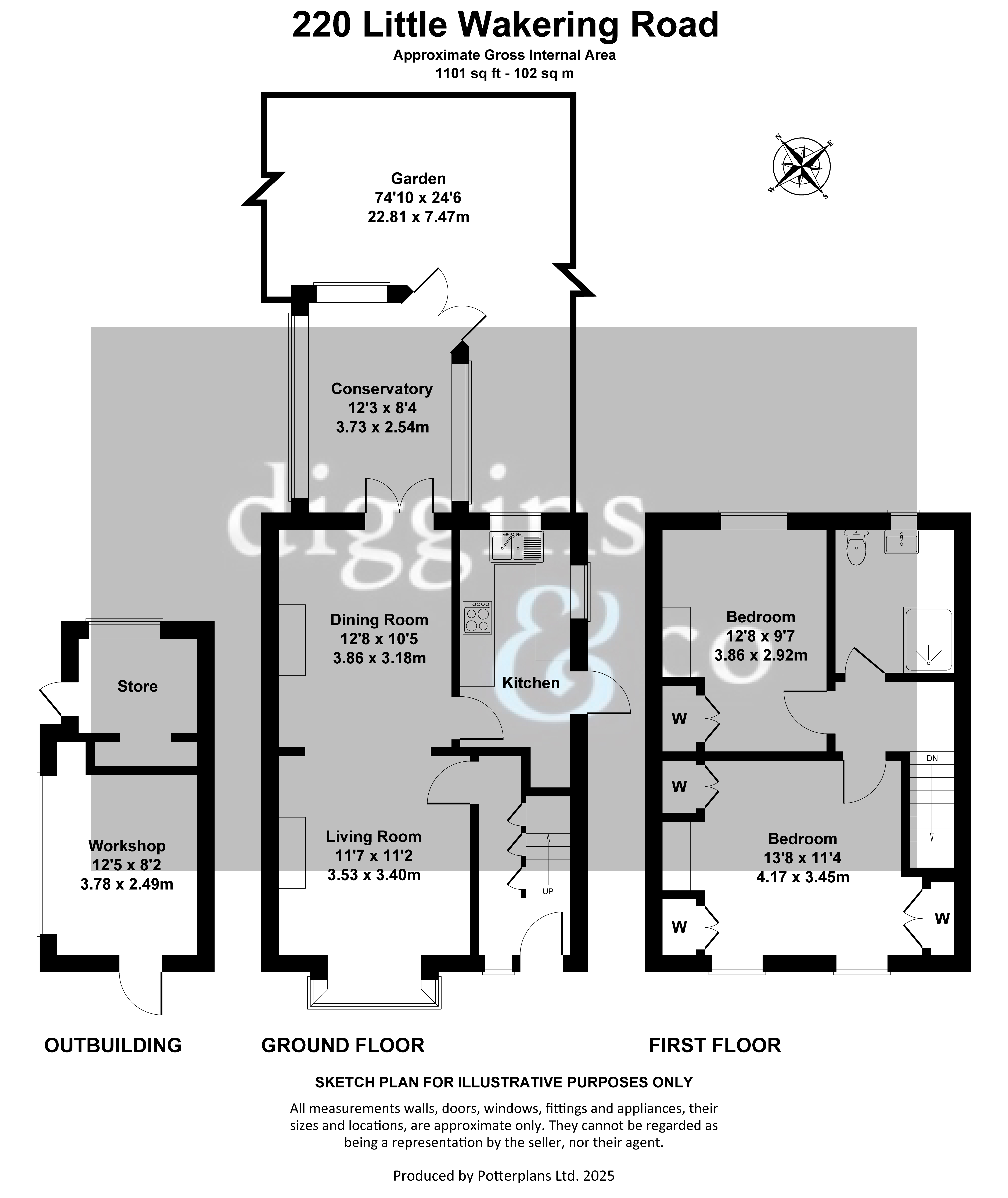 220, Little Wakering Road, Southend-on-Sea floorplan