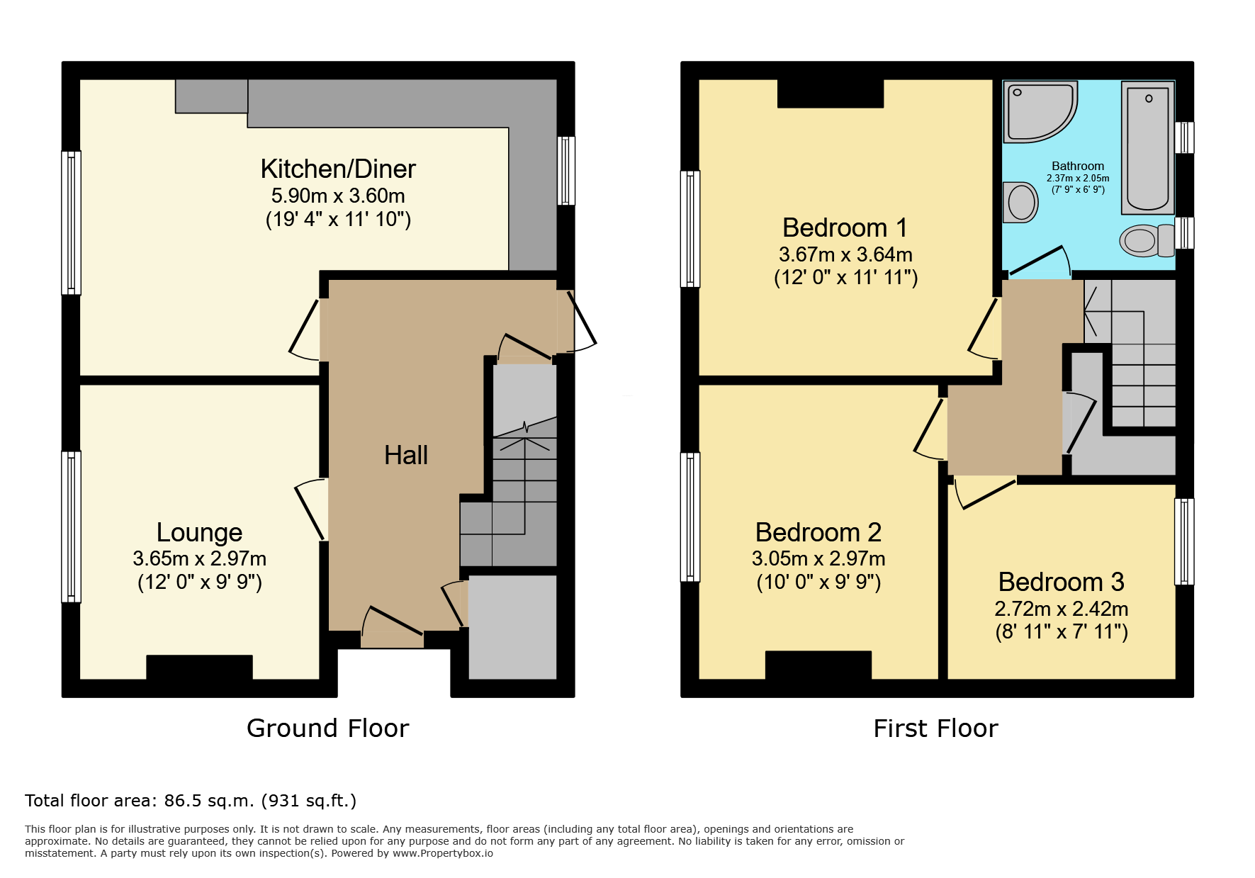33 Peverel Road, Leicester floorplan