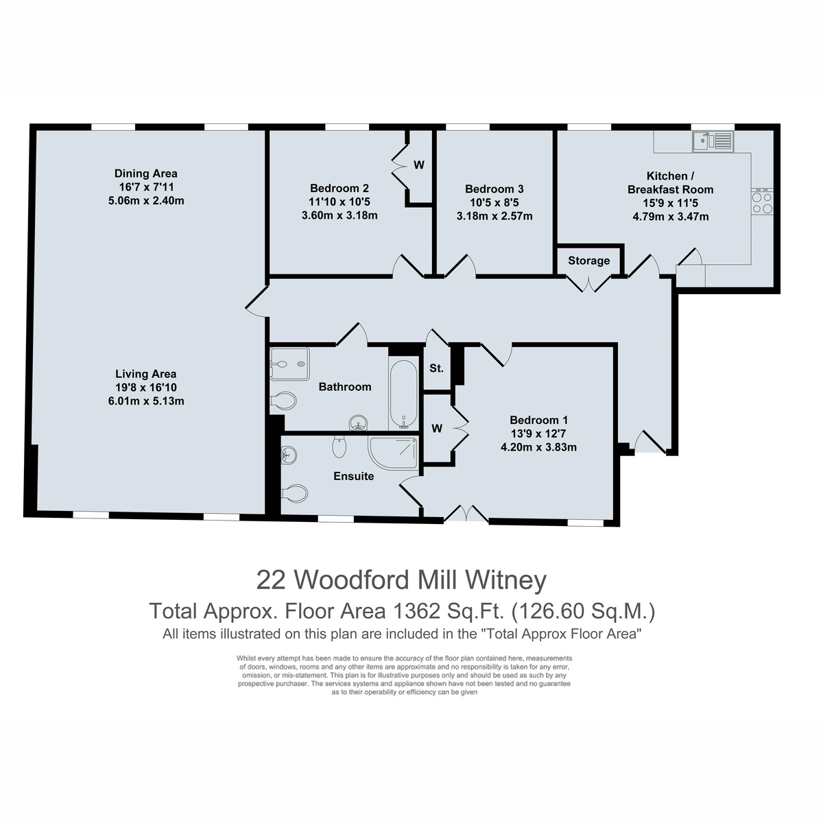 22, Woodford Mill, Witney floorplan