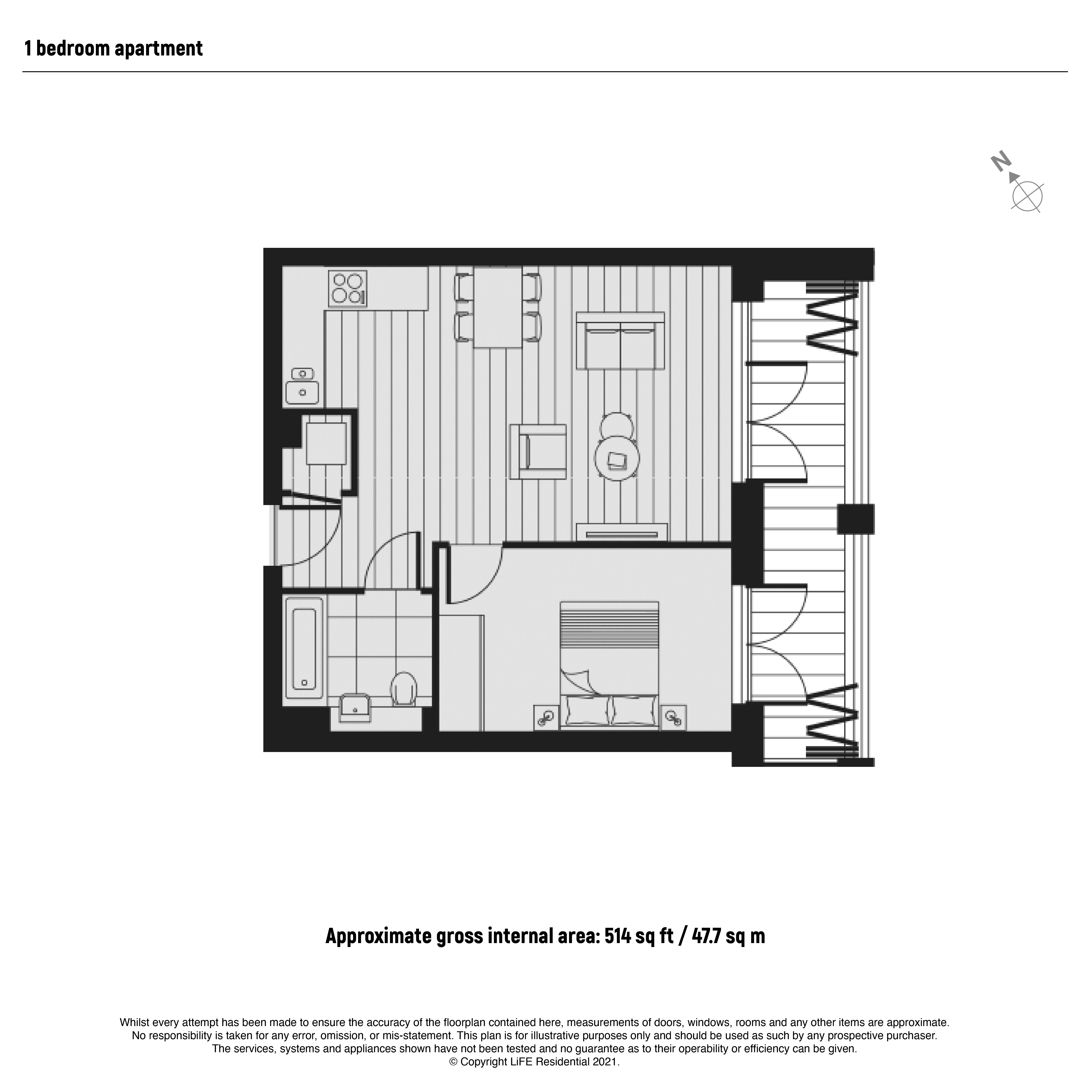 East Timber Yard, 118 Pershore Street, Birmingham B5, 1 bedroom flat to