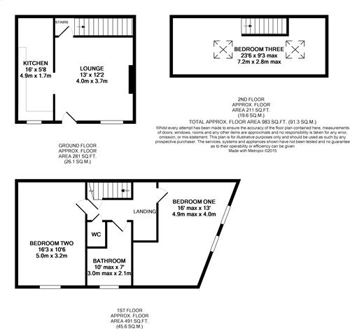 3 Bedrooms  to rent in Paradise Grove, Horsforth, Leeds LS18