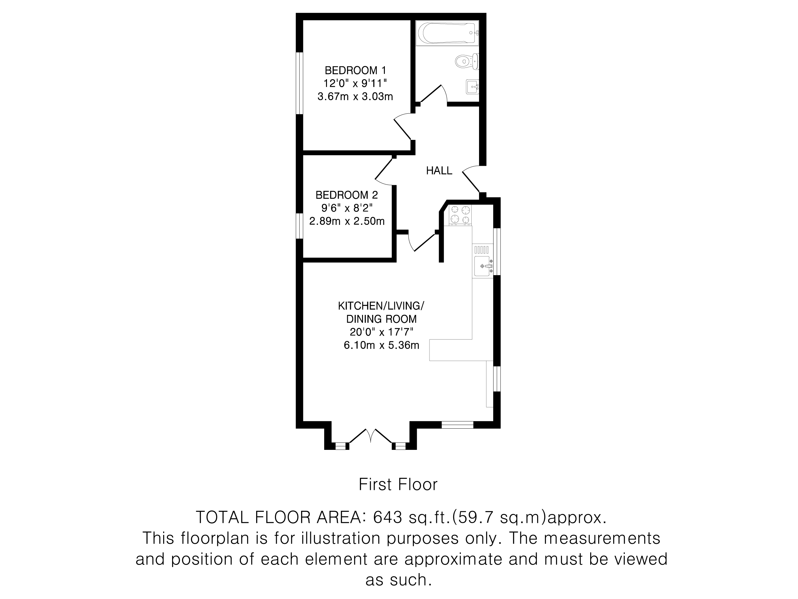 53a, Great North Road, Hertfordshire floorplan
