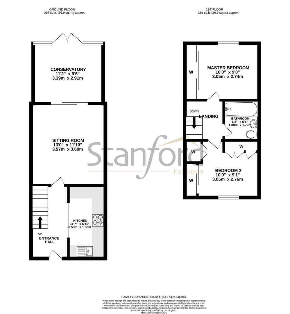 86, Brookside Way, Southampton floorplan