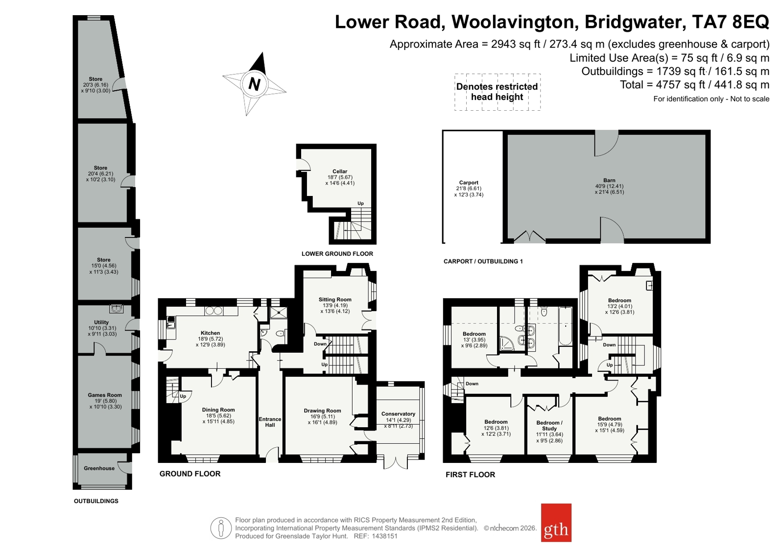 Causeway Farmhouse, 4, Lower Road, Bridgwater floorplan