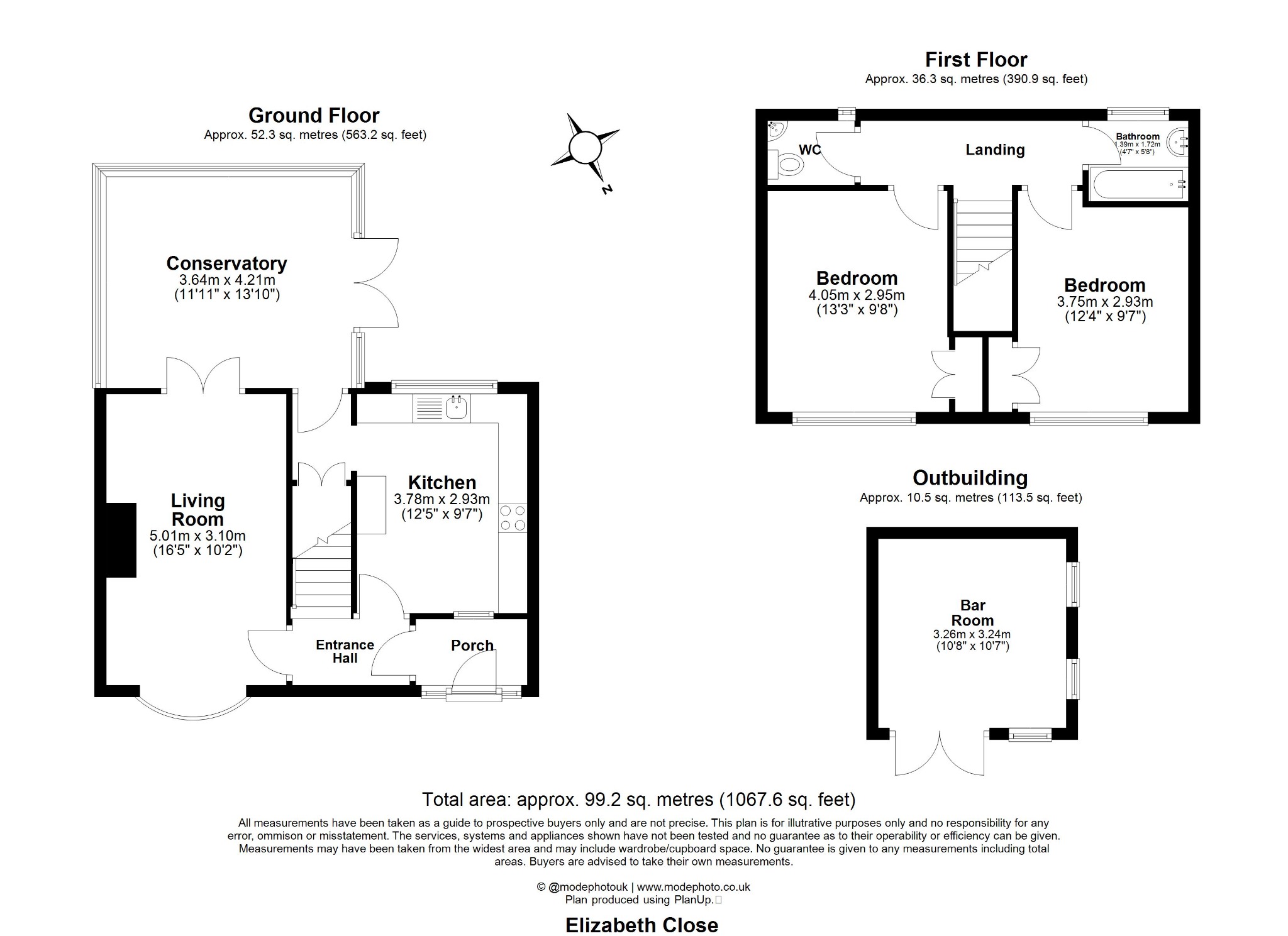 12, Elizabeth Close, Romford floorplan