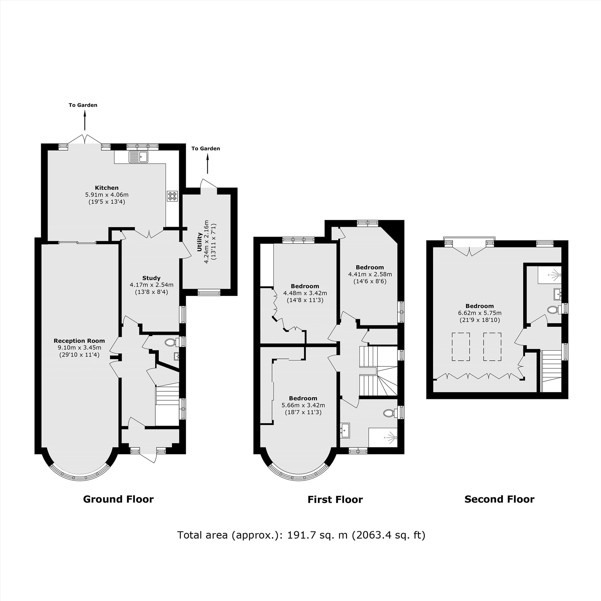 291, Boston Road, London floorplan