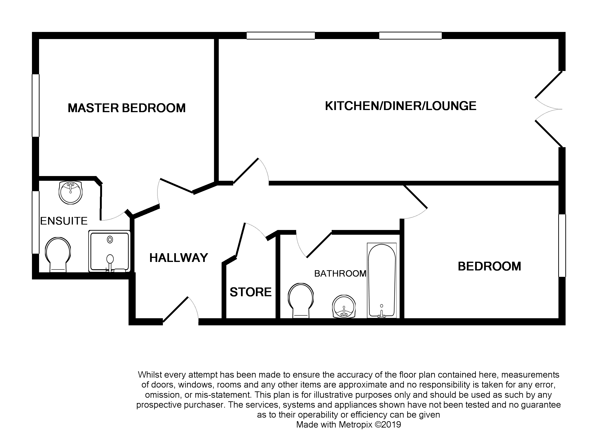 1, Crossings House, Crewe floorplan
