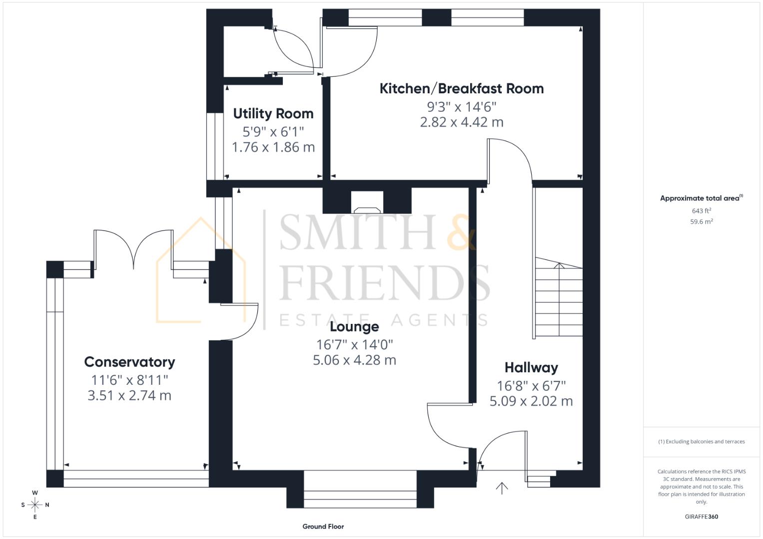 1, Boswell Grove, Hartlepool floorplan