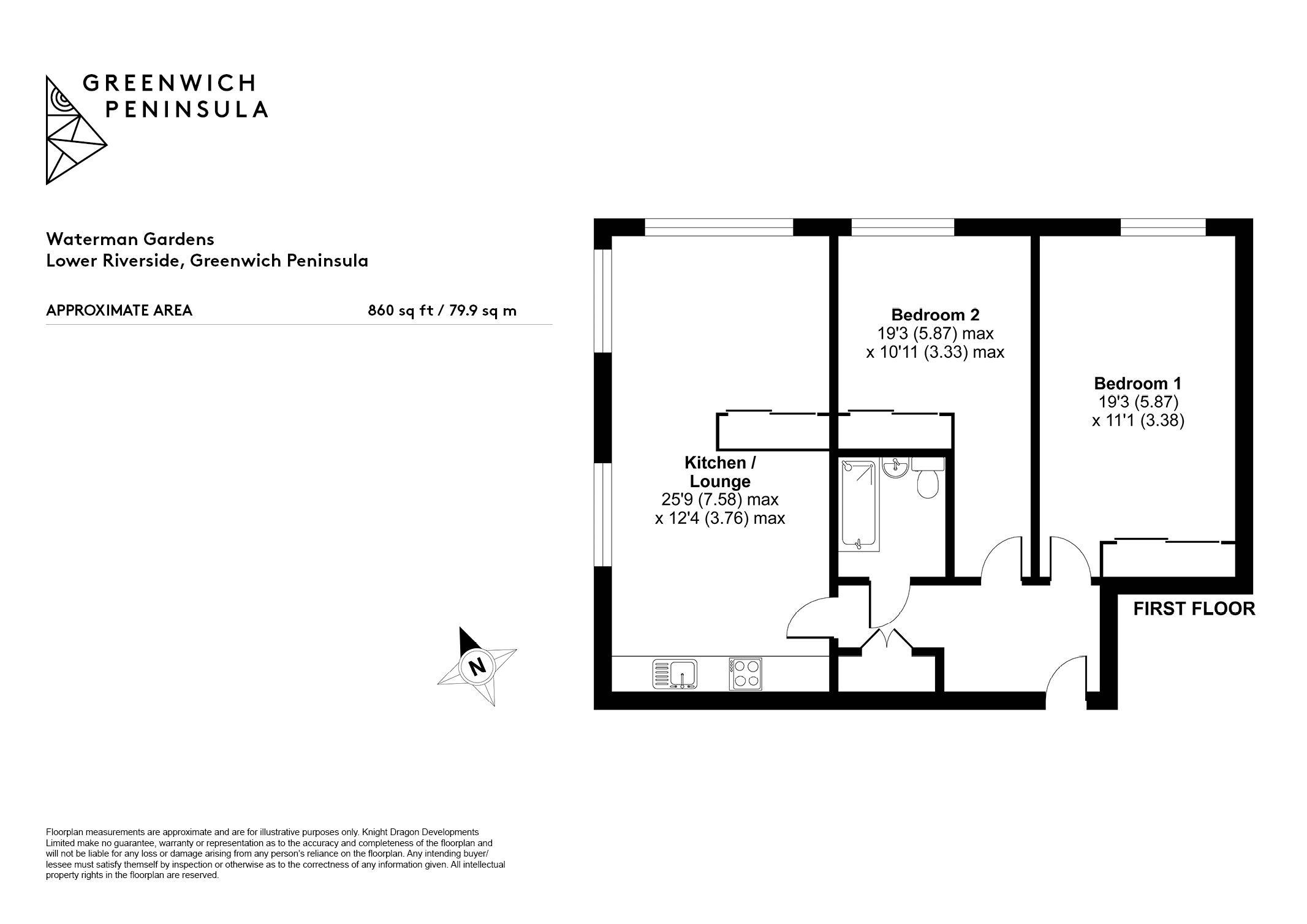 WATERMAN GARDENS, Tidemill Square, London floorplan
