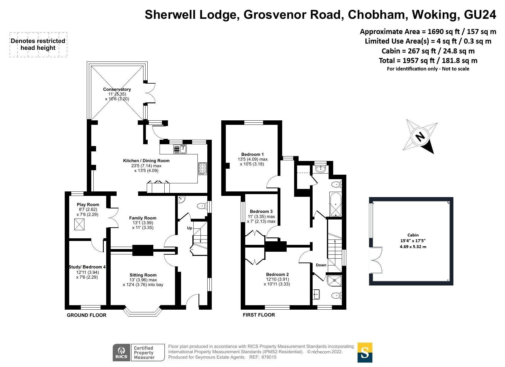 Sherwell Lodge,, Grosvenor Road, Surrey floorplan