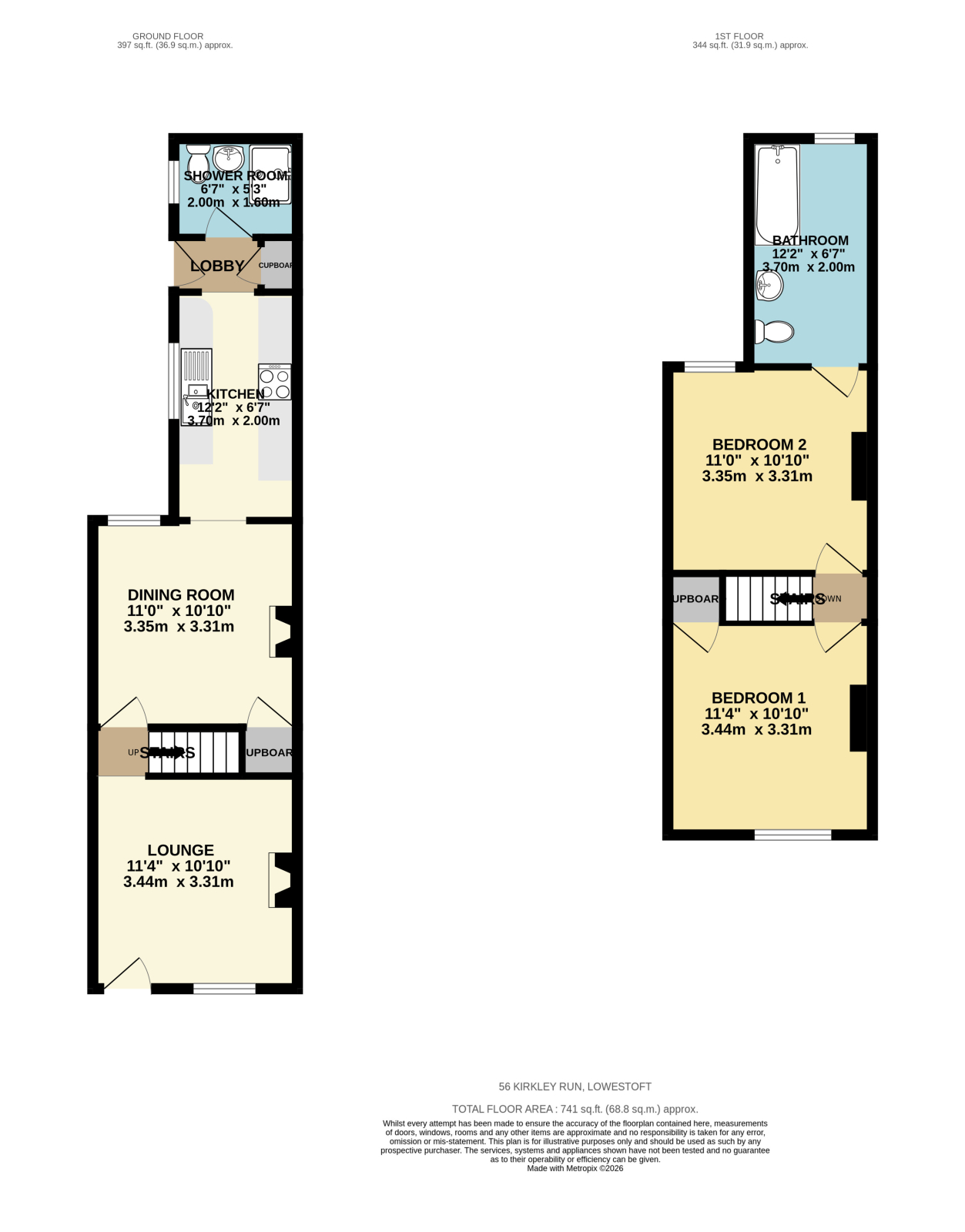 56 Kirkley Run, Lowestoft floorplan