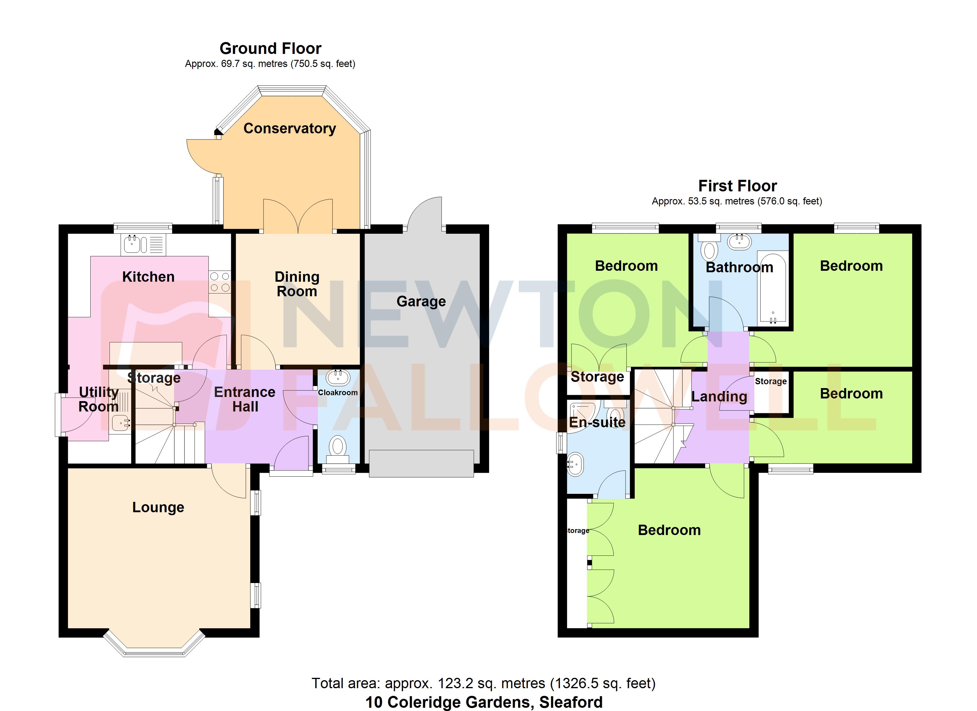 10, Coleridge Gardens, Sleaford floorplan