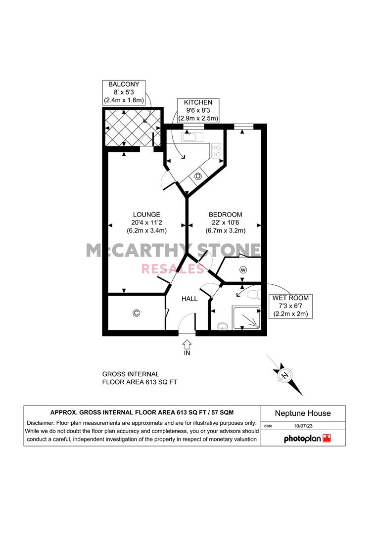 24 Neptune House, Heene Road, Worthing floorplan