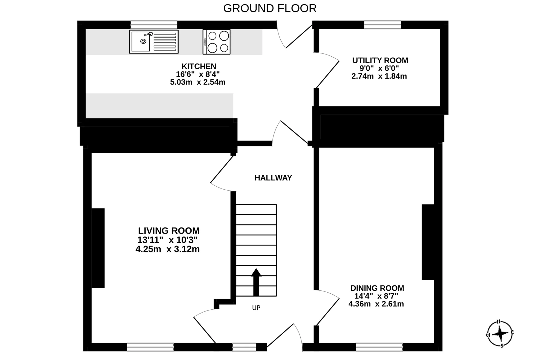 The White Cottage, Main Road, Colby floorplan