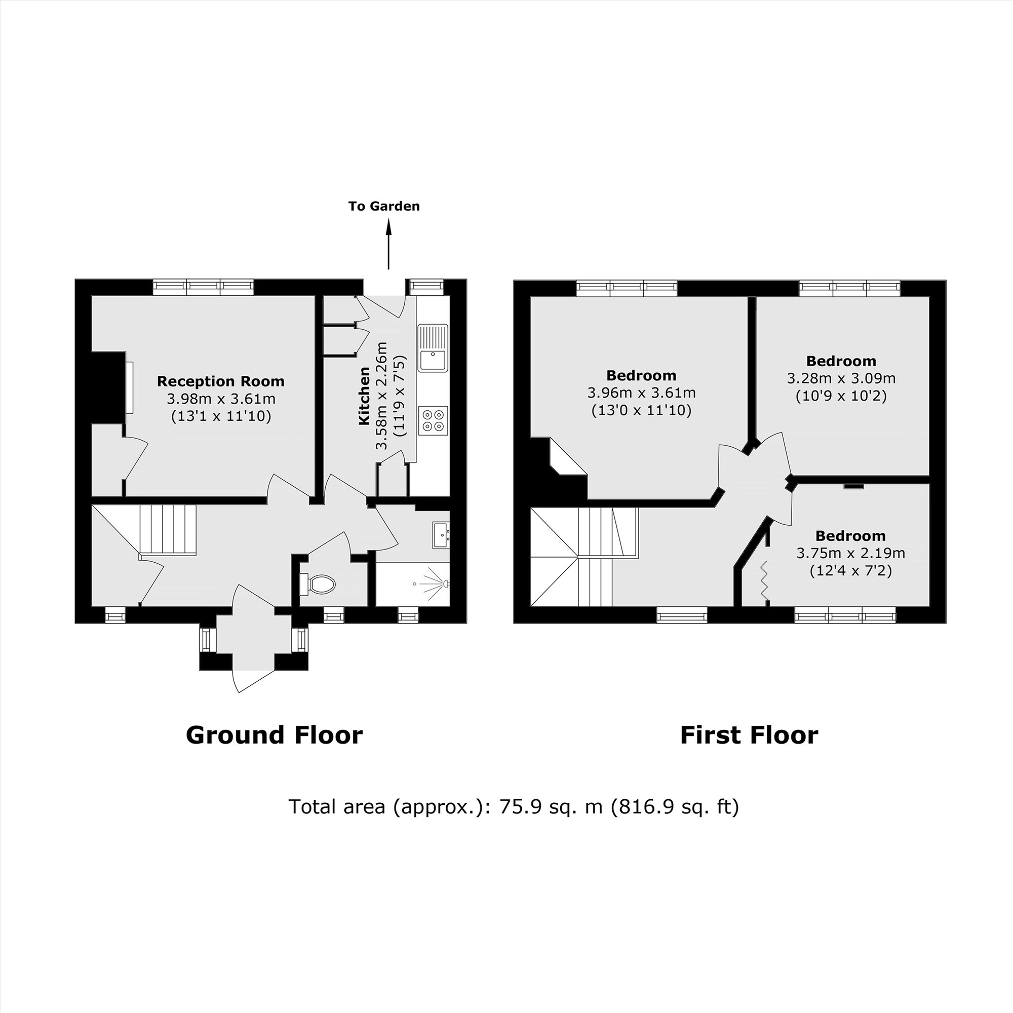 19, Wyborne Way, London floorplan