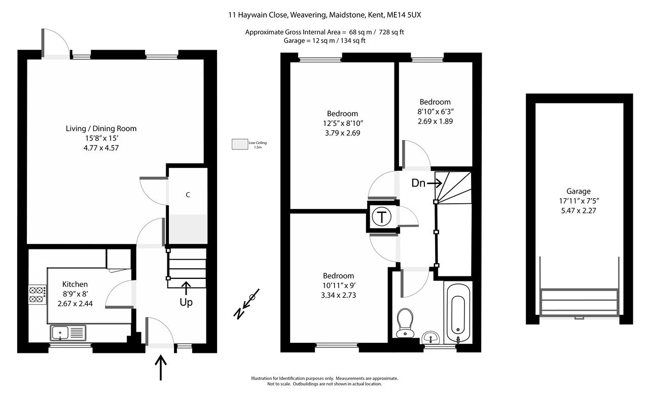 Haywain Close, Weavering, Maidstone ME14, 3 bedroom terraced house for