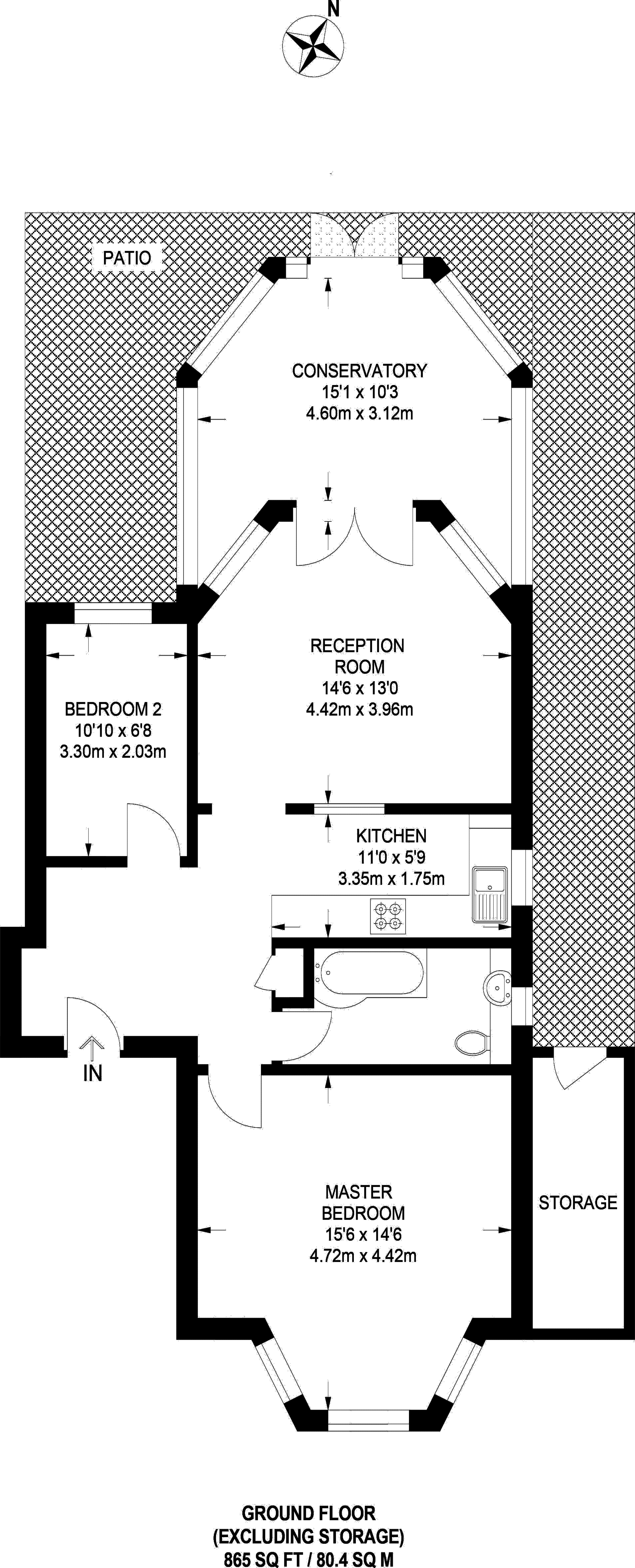 2 Bedrooms Flat to rent in Elm Grove Road, Ealing, London W5