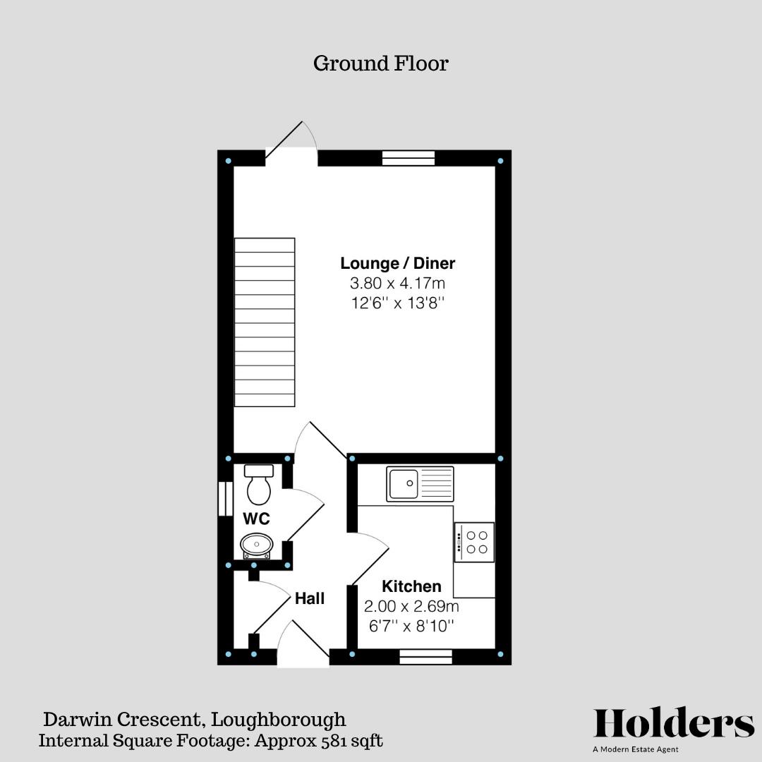 Darwin Crescent, Loughborough floorplan