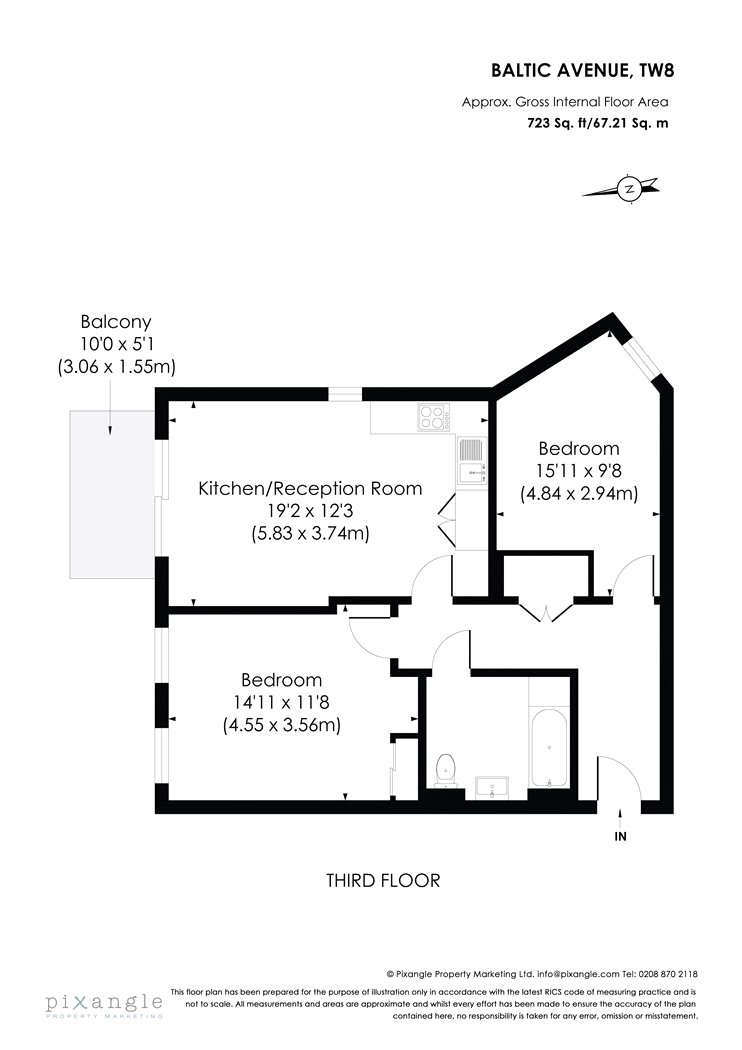 2 Bedrooms Flat for sale in Bond House, Baltic Avenue TW8