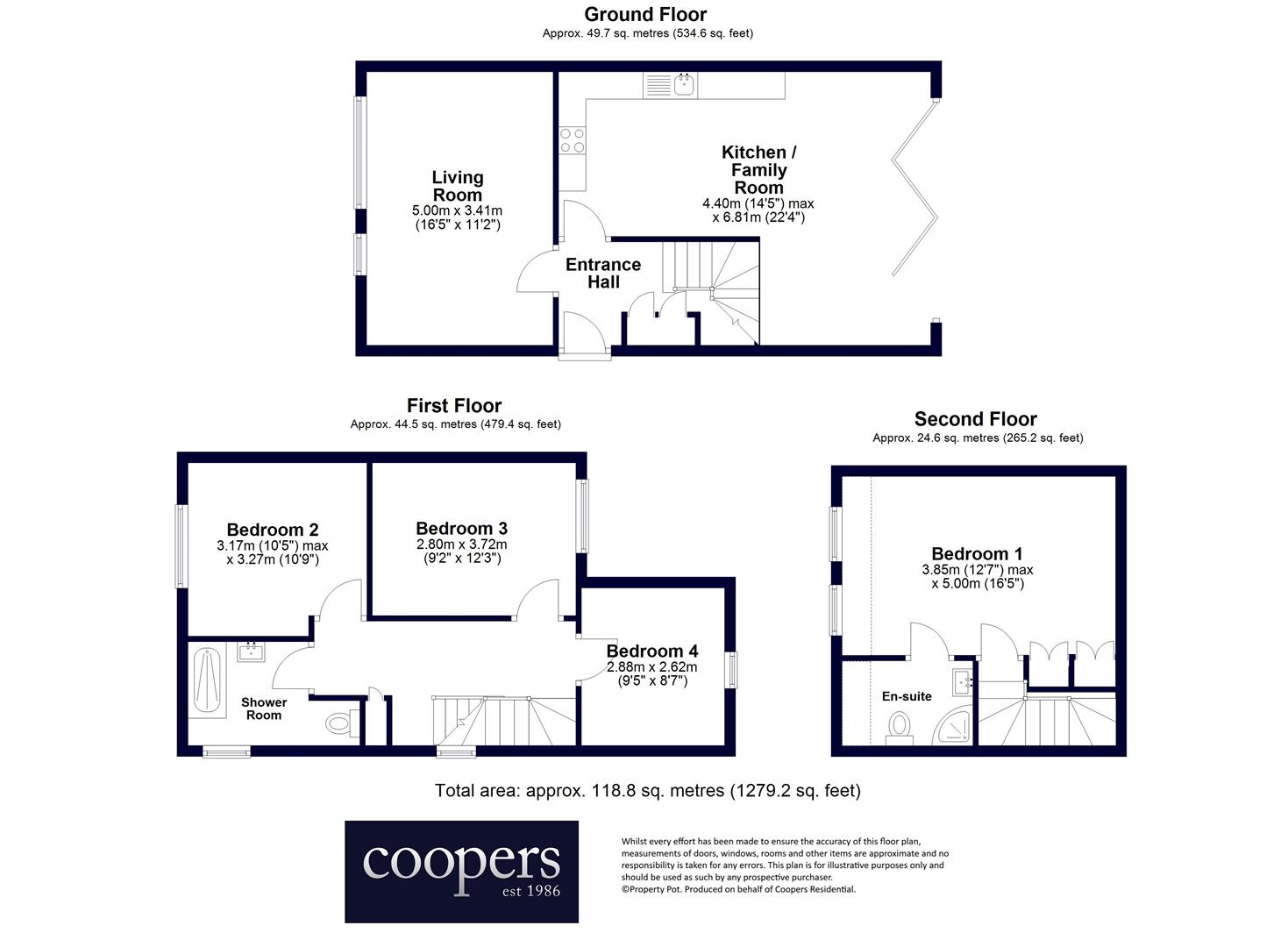 15, St. Paul Close, Uxbridge floorplan