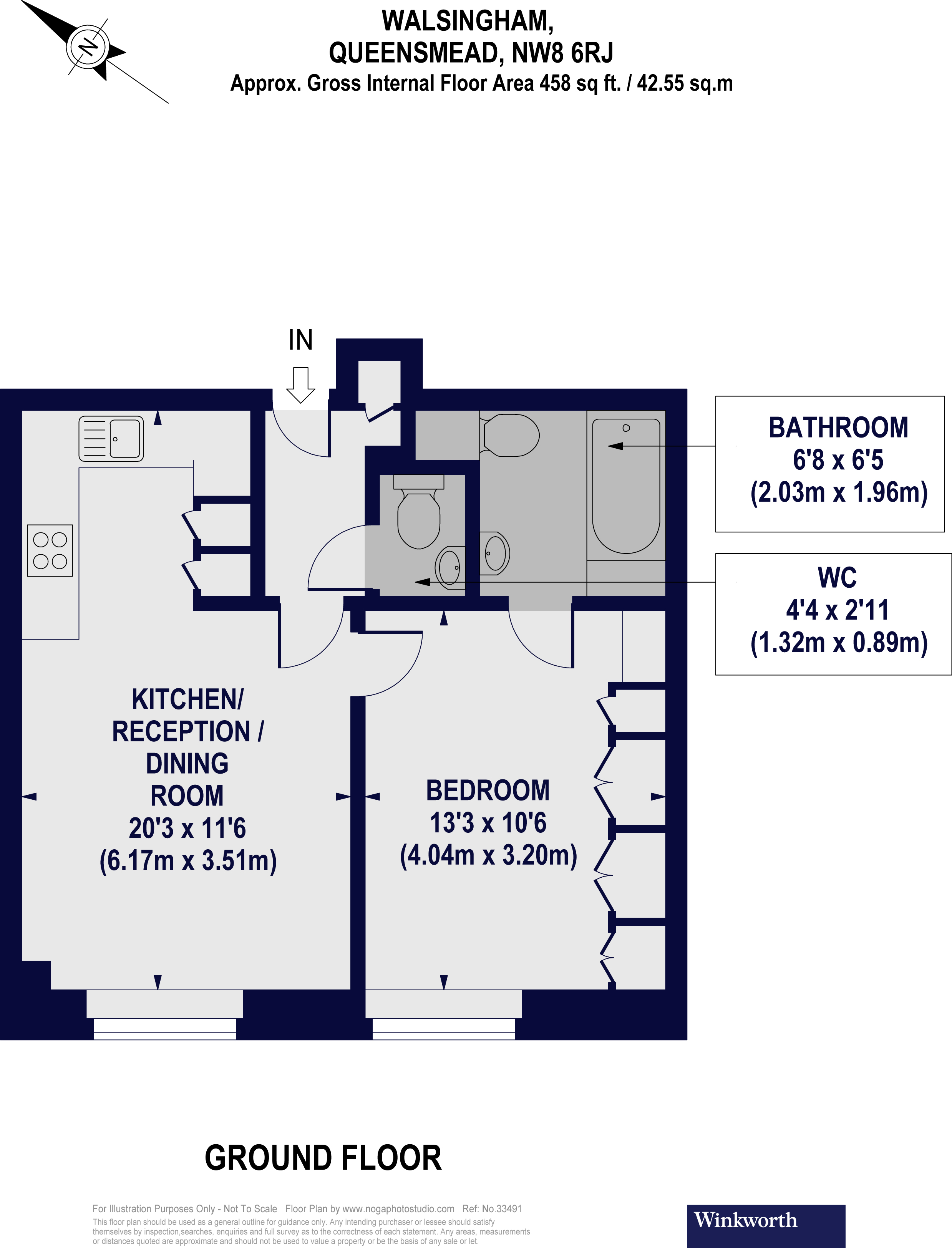 34, Walsingham, St John's Wood floorplan