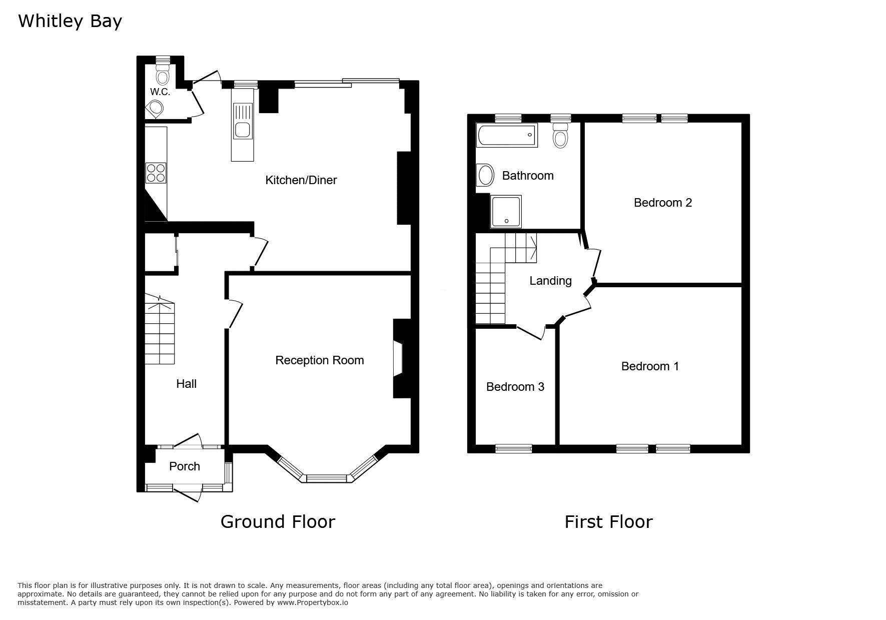 85, Bideford Gardens, Whitley Bay floorplan