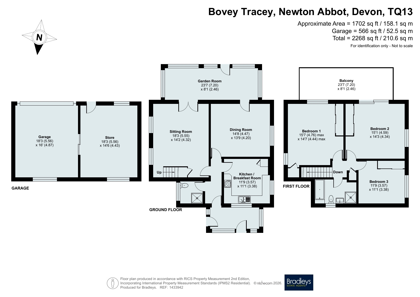 Slade Mead House,, Bovey Tracey, Devon floorplan