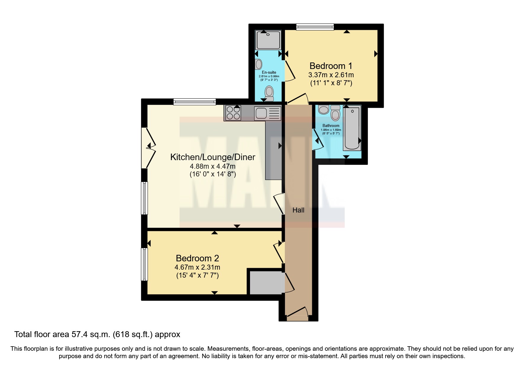 Fareham Point, Wickham Road, Fareham PO16, 2 bedroom flat for sale