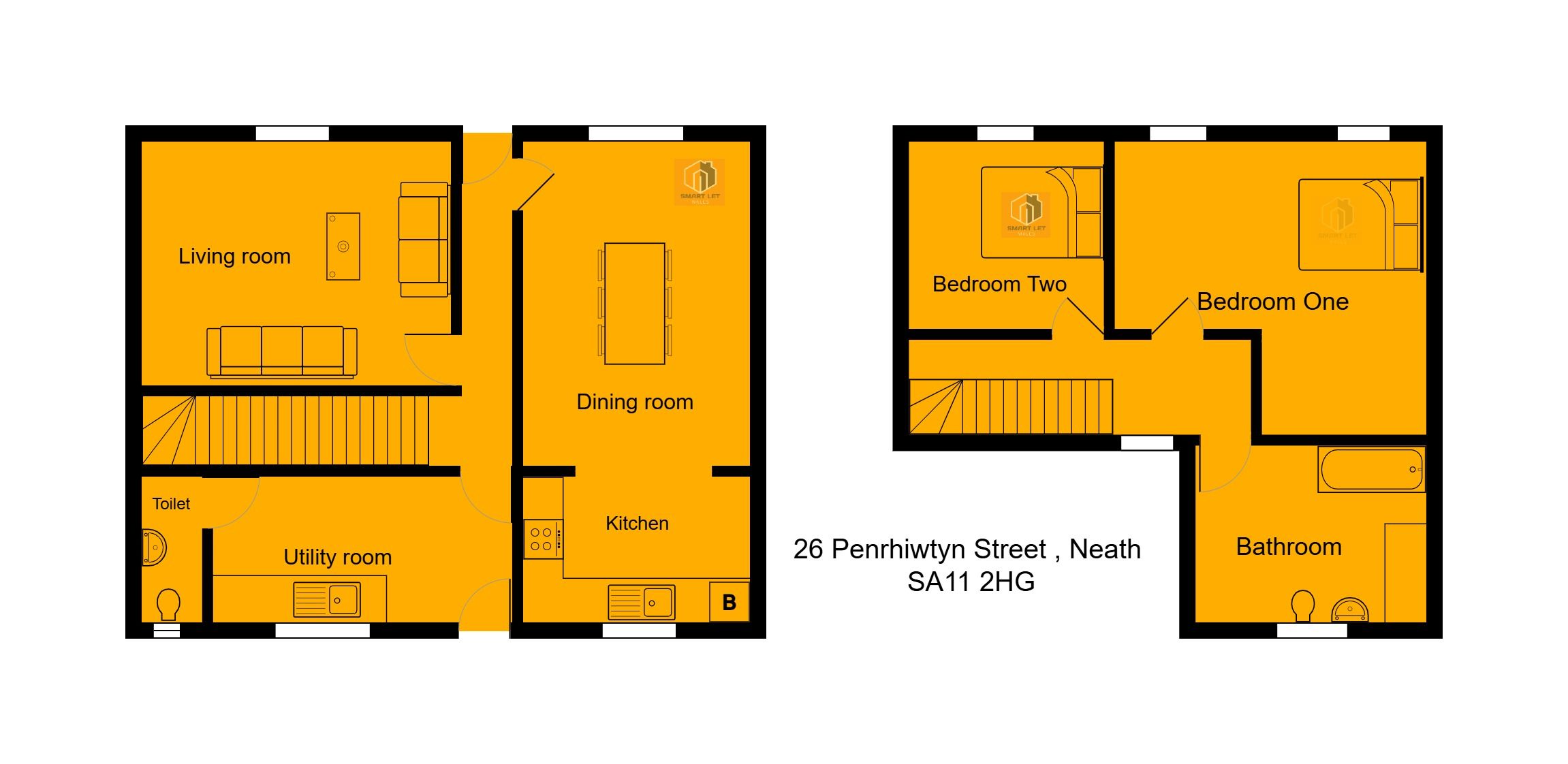 26 Penrhiwtyn Street, Neath floorplan