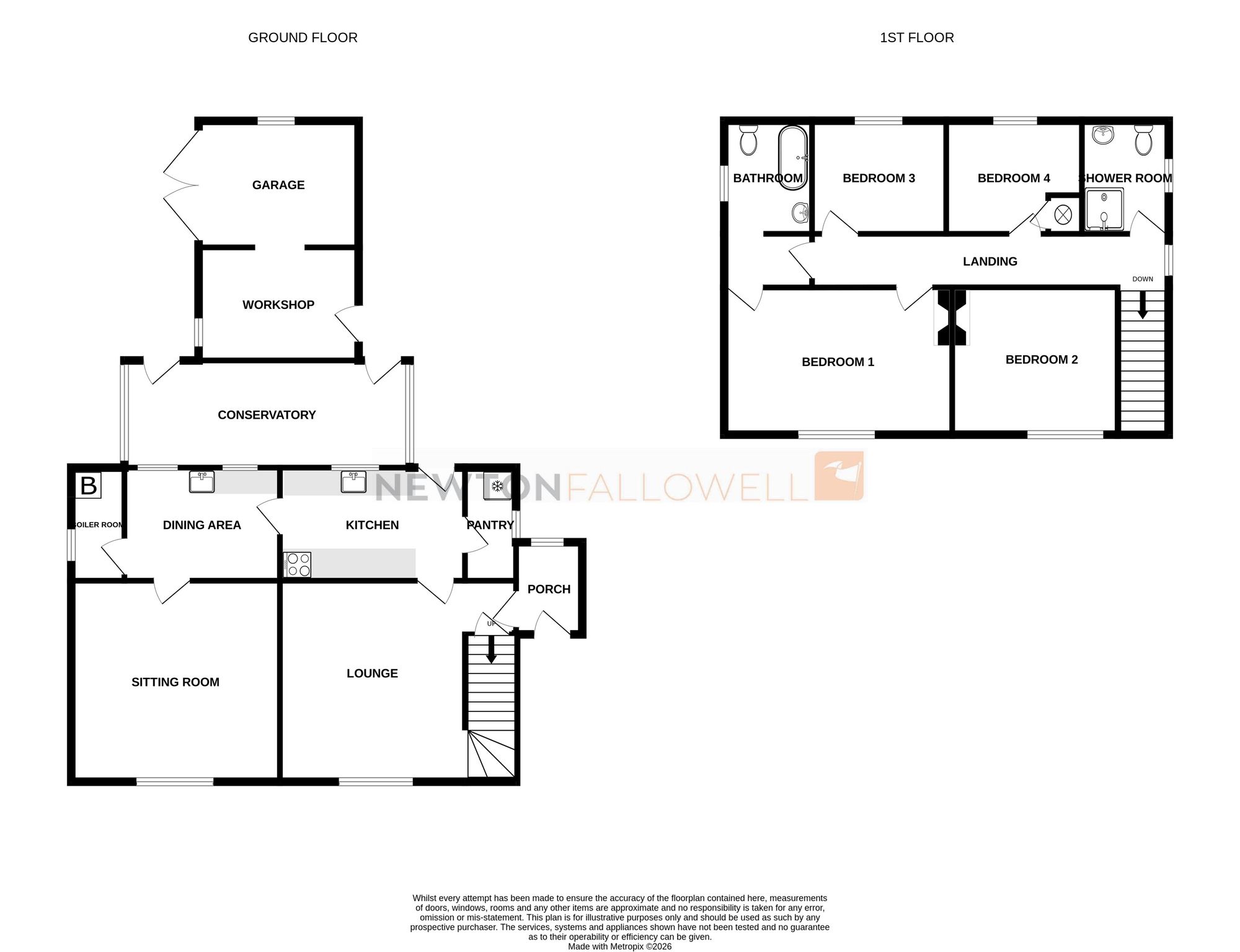 Owl Cottage, 102 Park Lane, Grantham floorplan