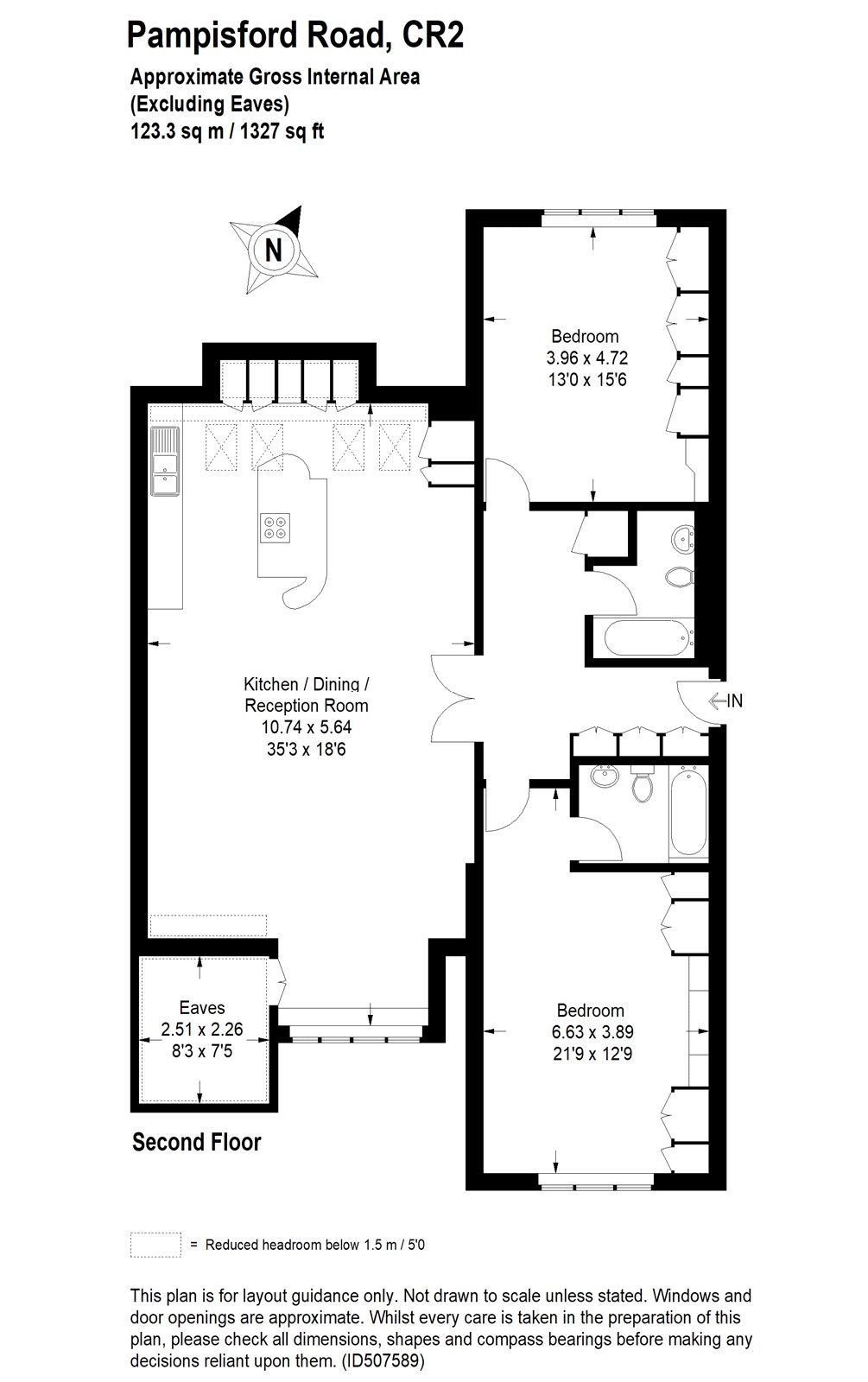 2 Bedrooms Flat for sale in Colvill Court, 174 Pampisford Road, South Croydon CR2