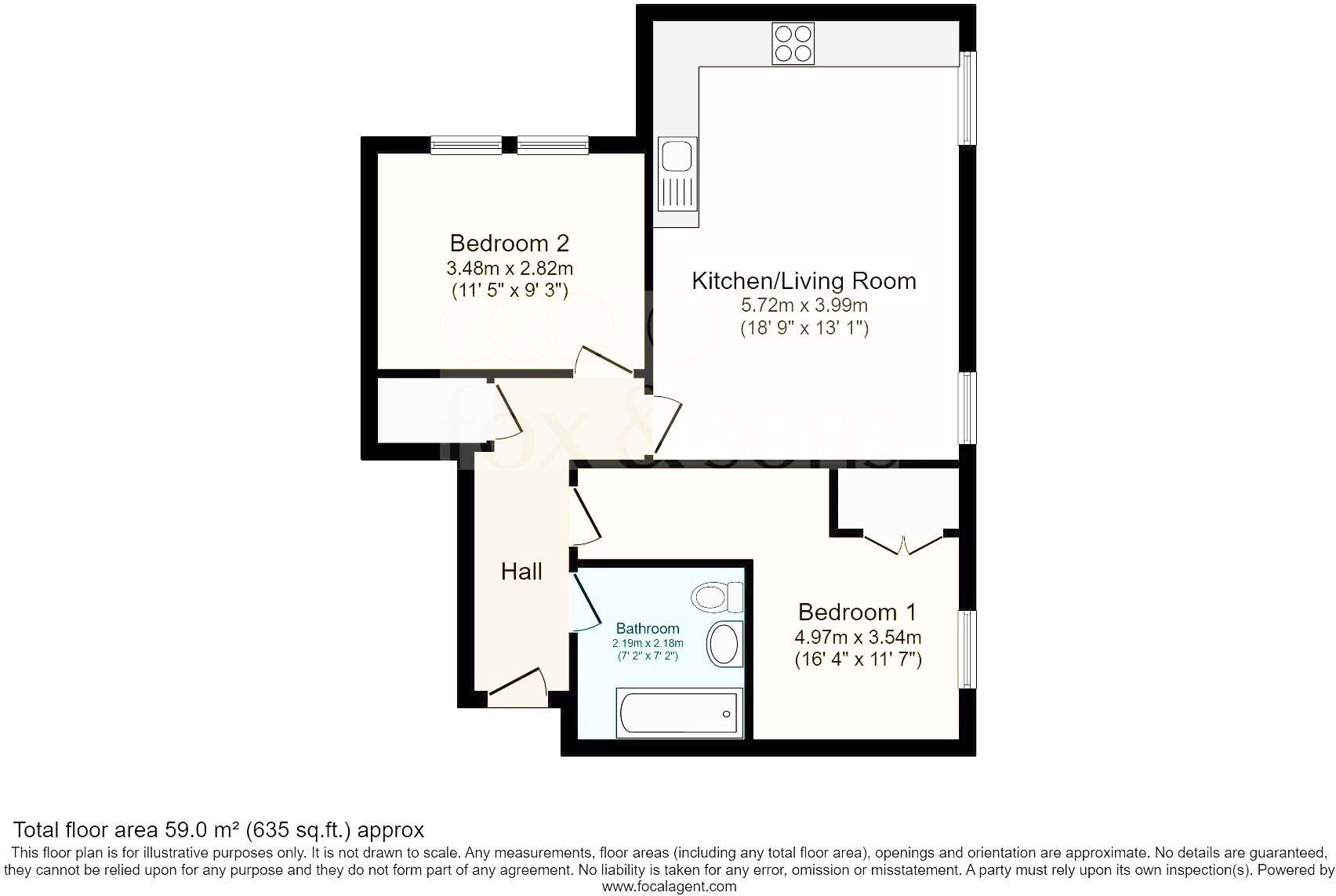 57 Mitre House, Western Road, Brighton floorplan
