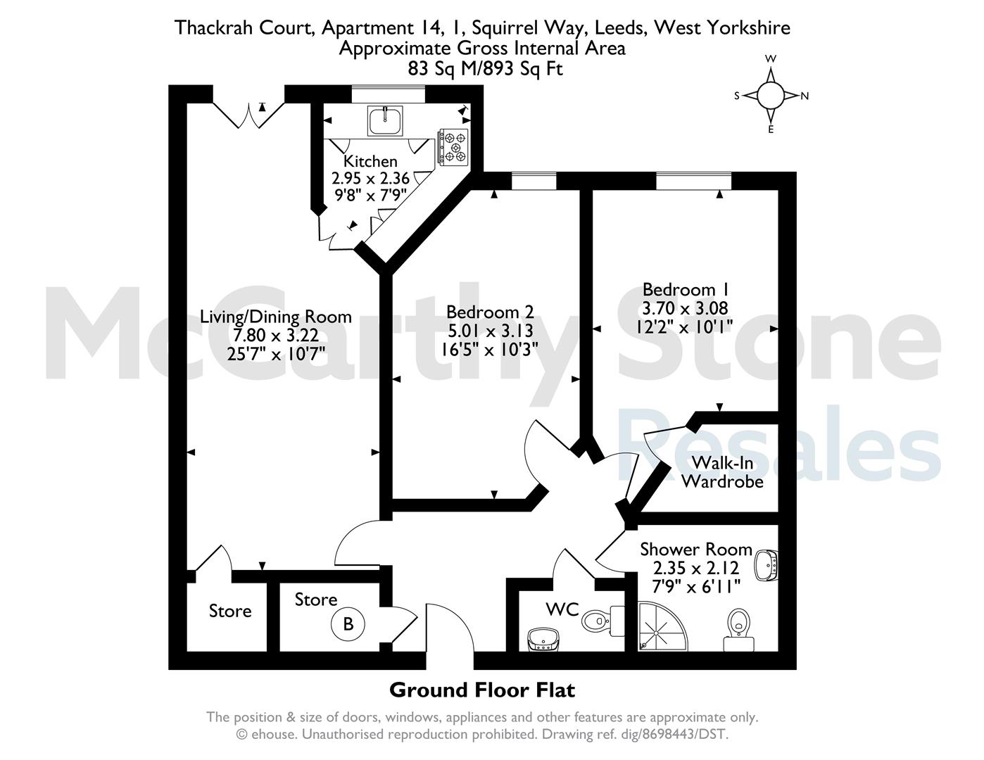 14 Thackrah Court, Squirrel Way, Leeds floorplan
