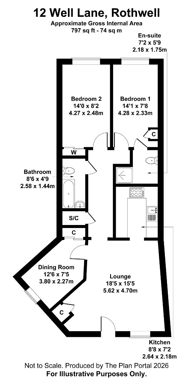 12, Well Lane, Rothwell floorplan