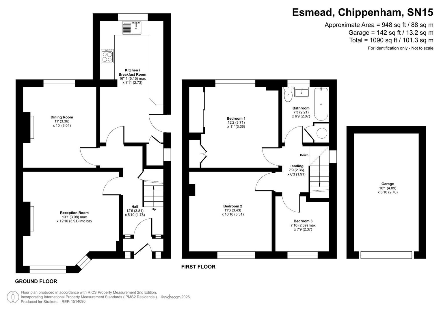 11, Esmead, Chippenham floorplan