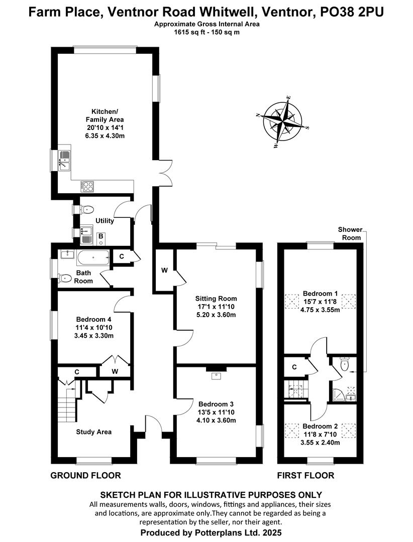 Farmplace, Ventnor Road, Whitwell floorplan