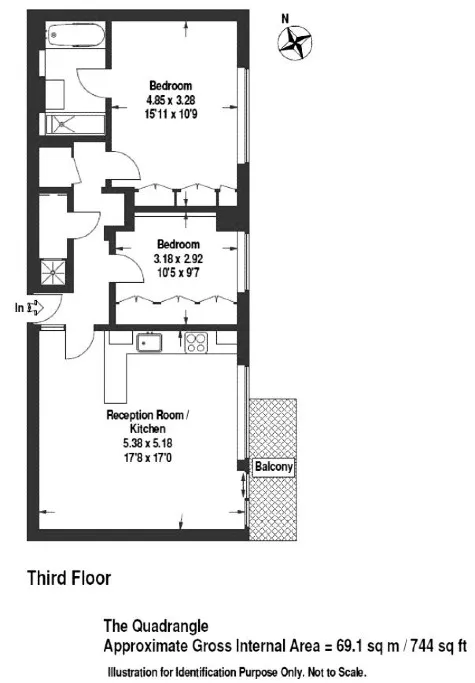 The Quadrangle, Cambridge Square, London floorplan